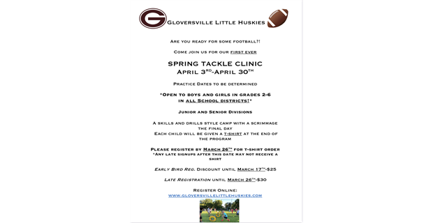 Spring Tackle Clinic 2023