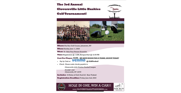 3rd Annual Golf Fundraiser 